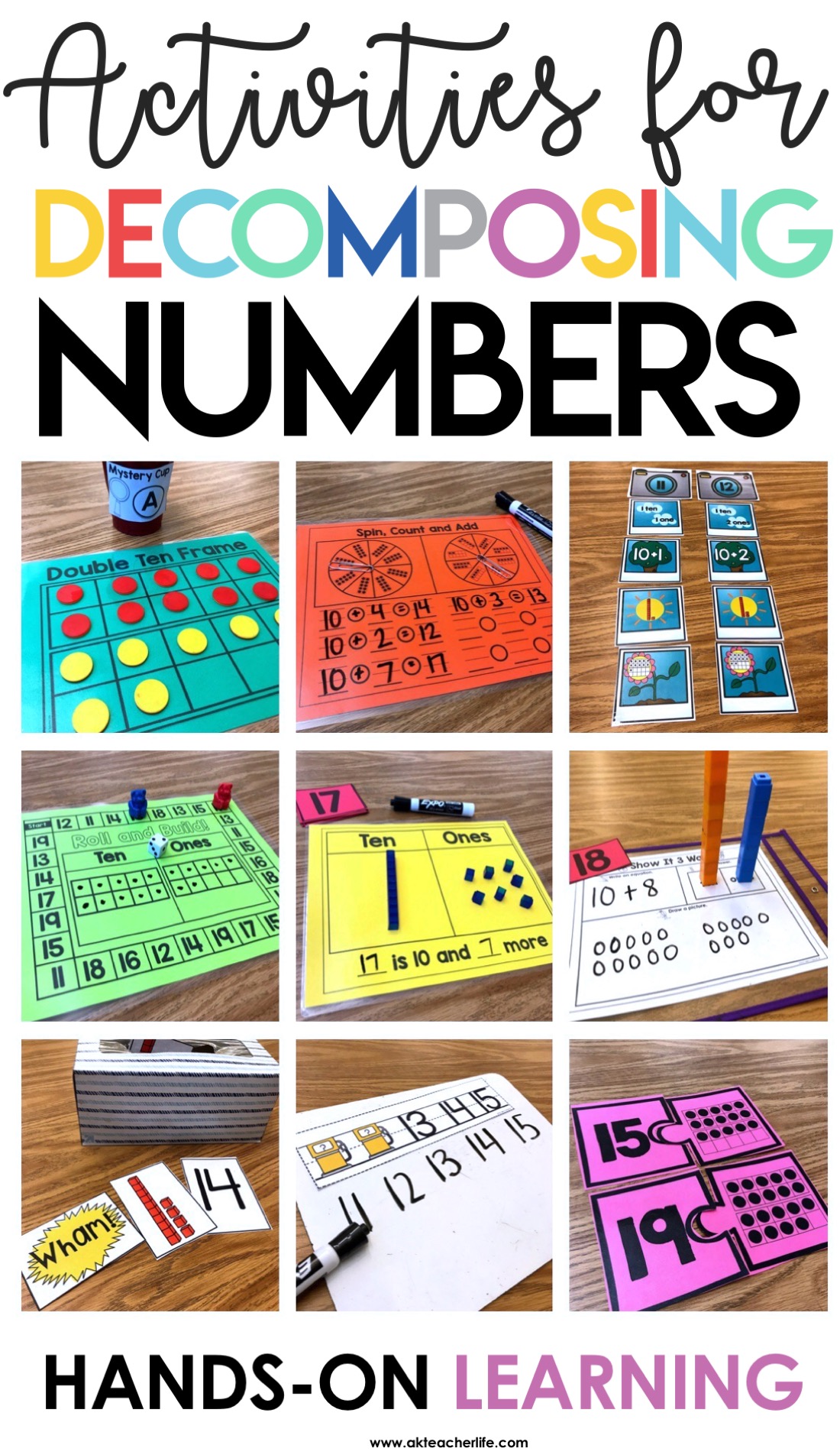 Decomposing Numbers Kindergarten 11 To 19 A Kinderteacher Life