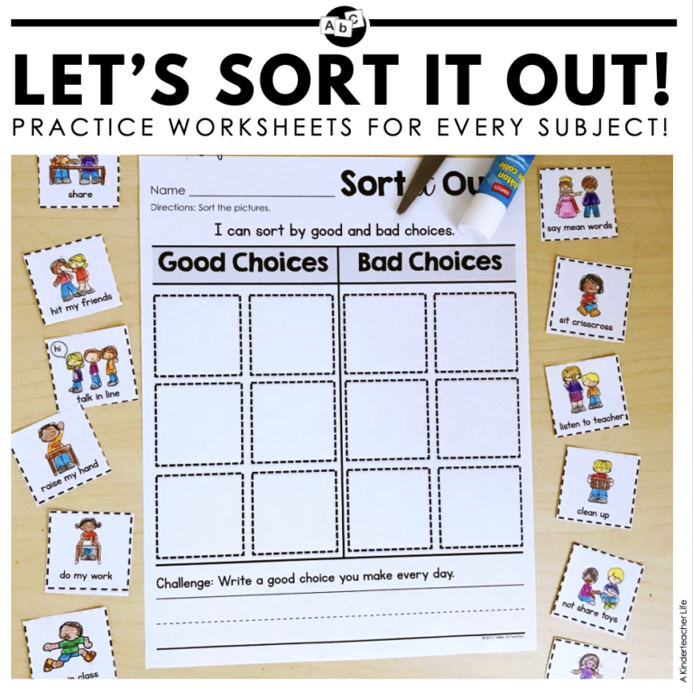 Sorting Worksheets for all Content Areas (FREEBIE included!)