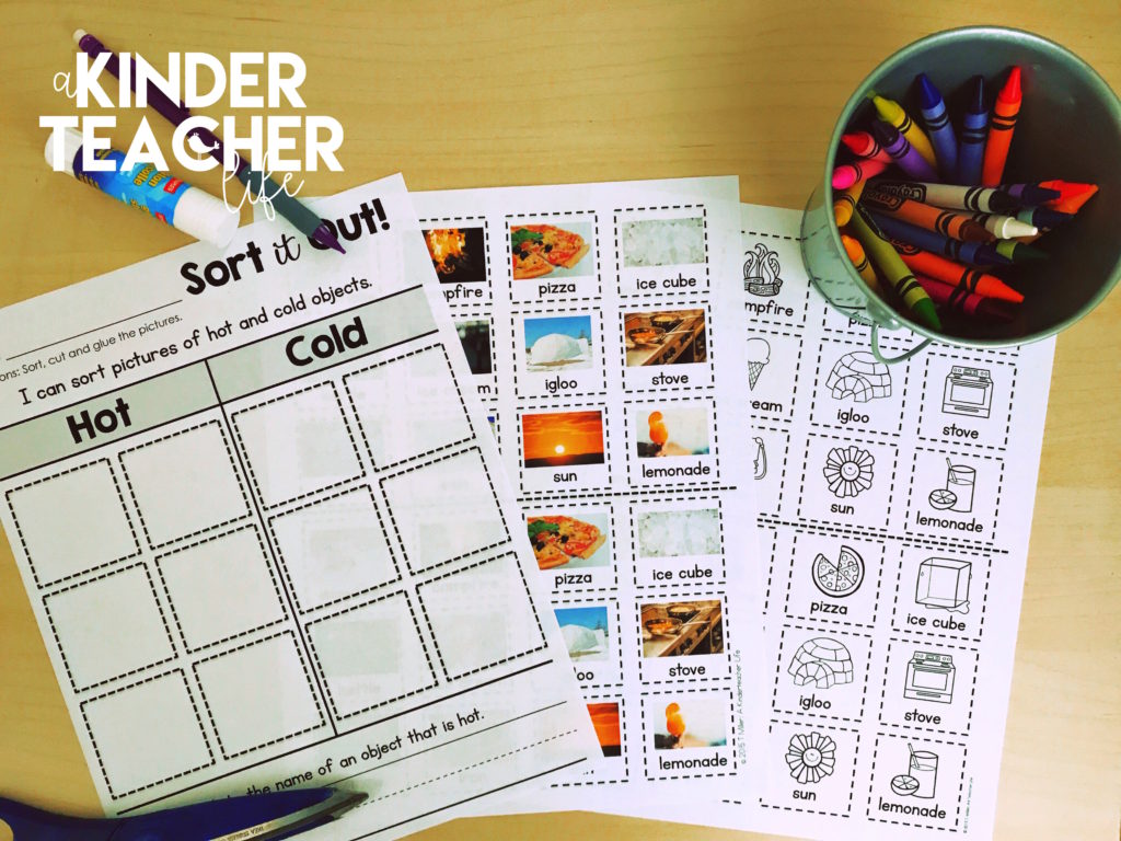 Sort Worksheets - No Prep - Perfect for centers and assessements