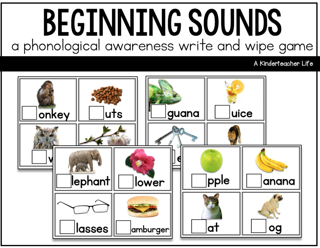 Beginning Sounds Game FREEBIE