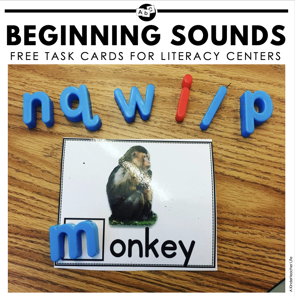 Beginning Sounds FREE TASK CARDS