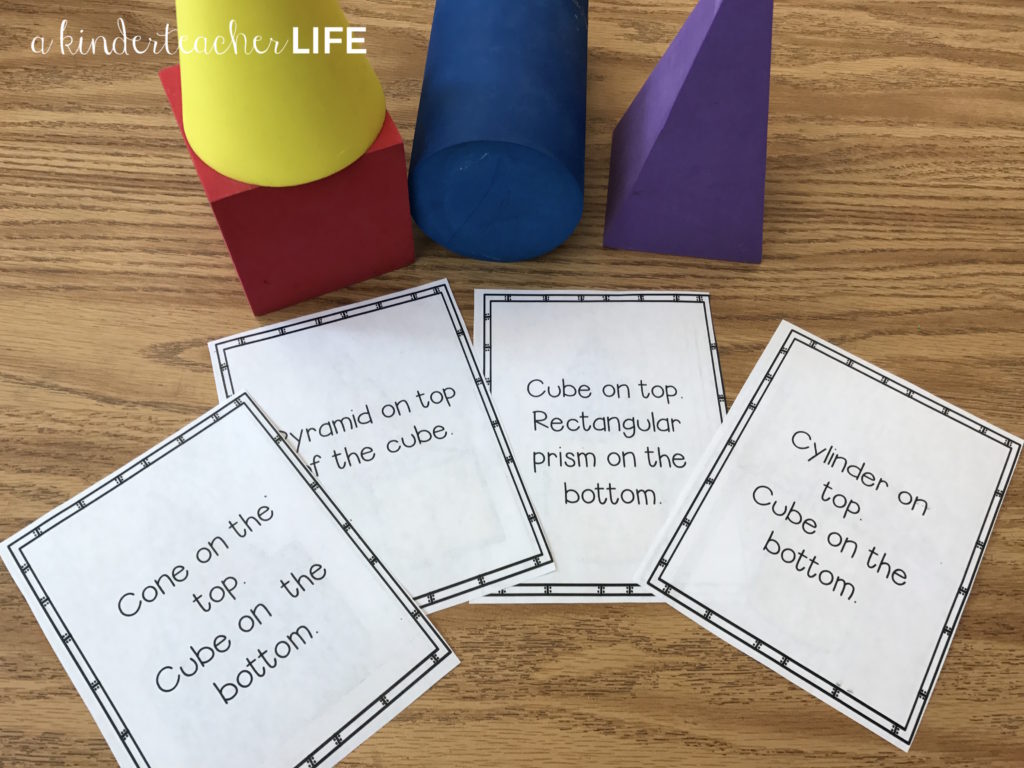 12 Hands-on shape activities. Activities include sorting shapes by attributes, building shapes with play dough, building shapes using positional words, writing a shape book and riddles and puzzles.