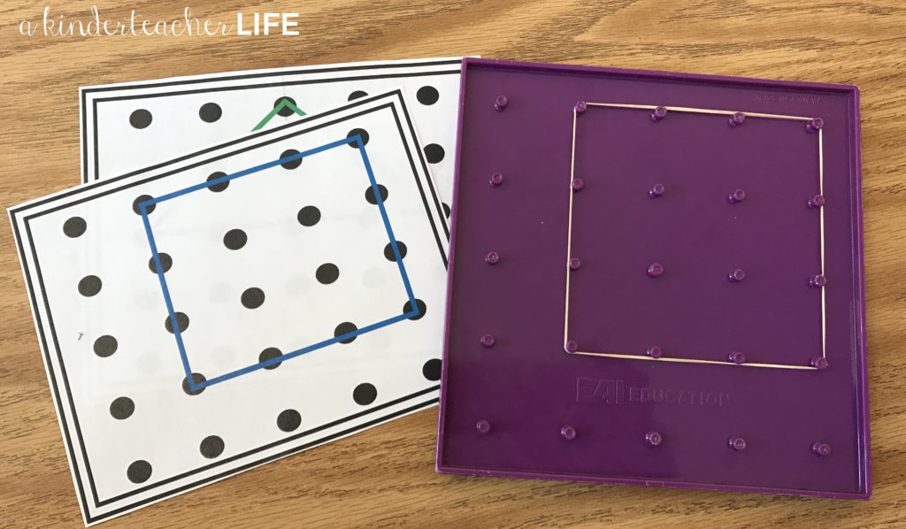 2D shapes geoboards