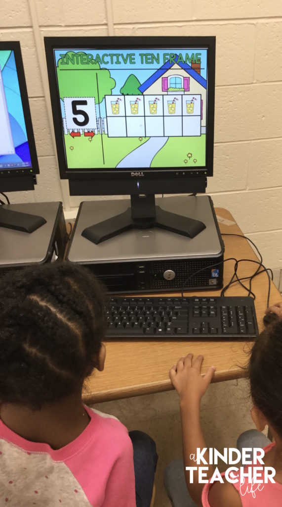 Interactive Ten Frame - Students read the number and show the number using a ten frame on PowerPoint