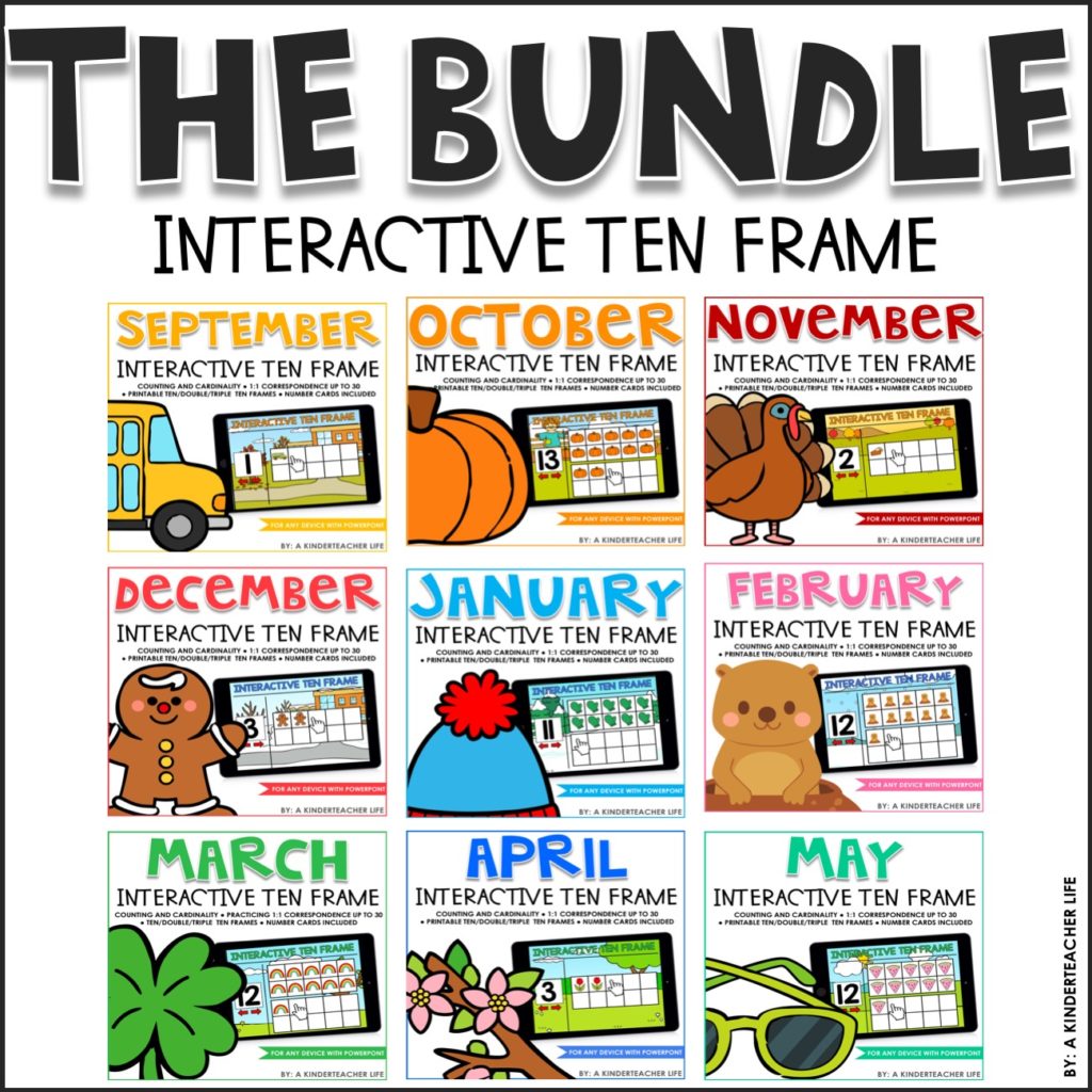 Interactive Ten Frame The Bundle