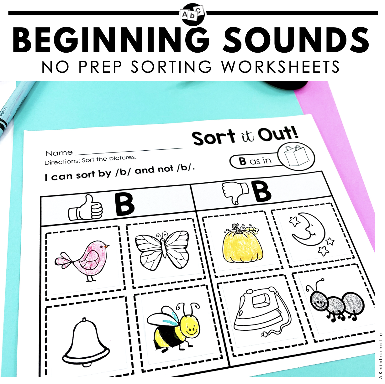 FREE Phonemic Awareness Sorting Worksheets