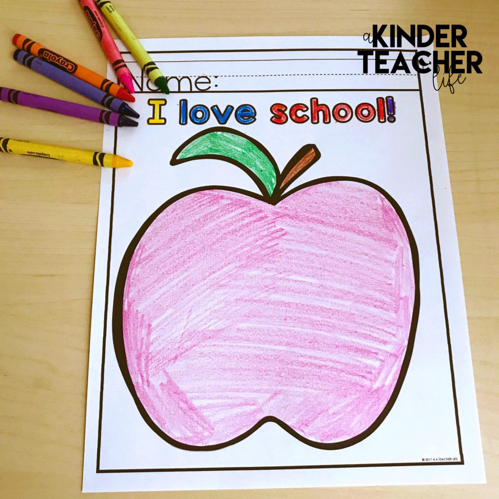 Free Coloring Worksheets for the First Day of School