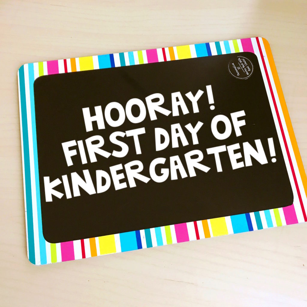 Take lots of photos on the first day of school!