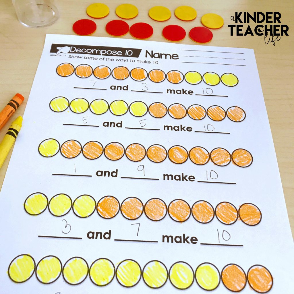 Numbers Math Center Games A Kinderteacher Life