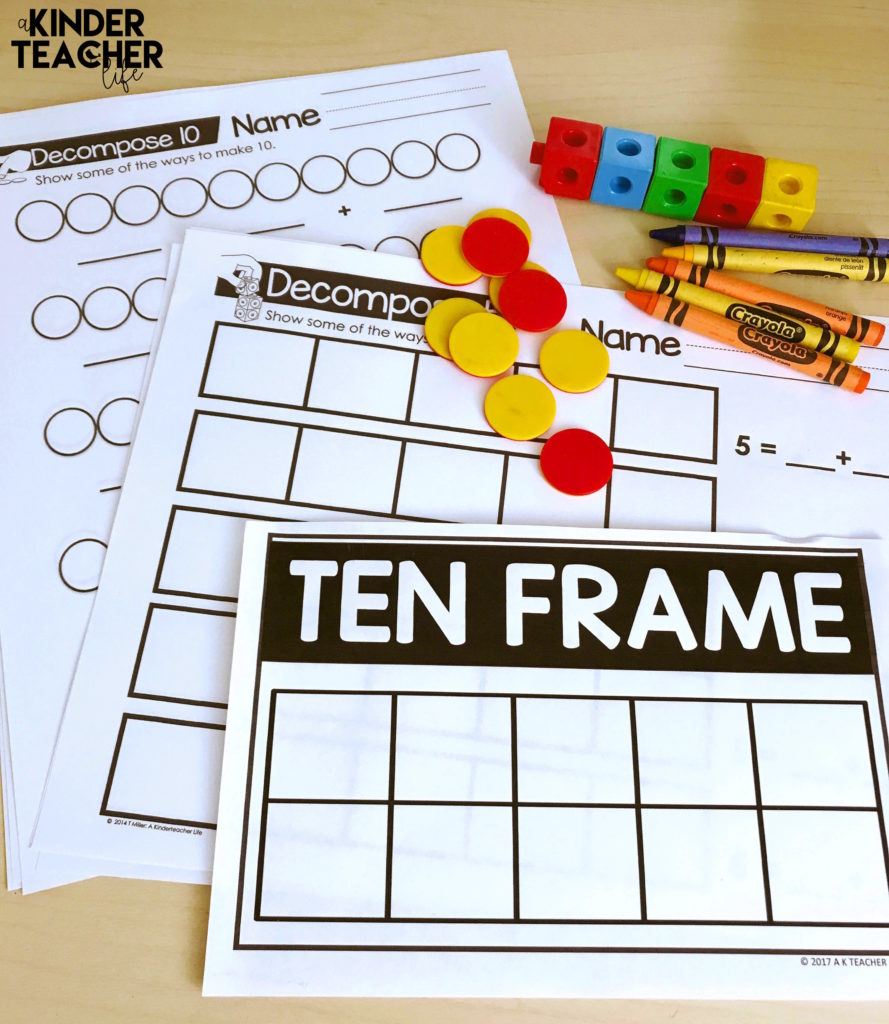 How to decompose numbers using hands-on activities 
