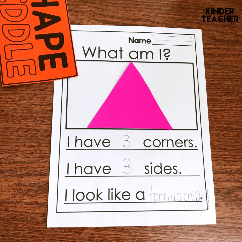 This blog post is about shape riddles! Use shape riddles to engage your students in identifying the attributes of 2D and 3D shapes. They can even write their own! Free worksheets included.