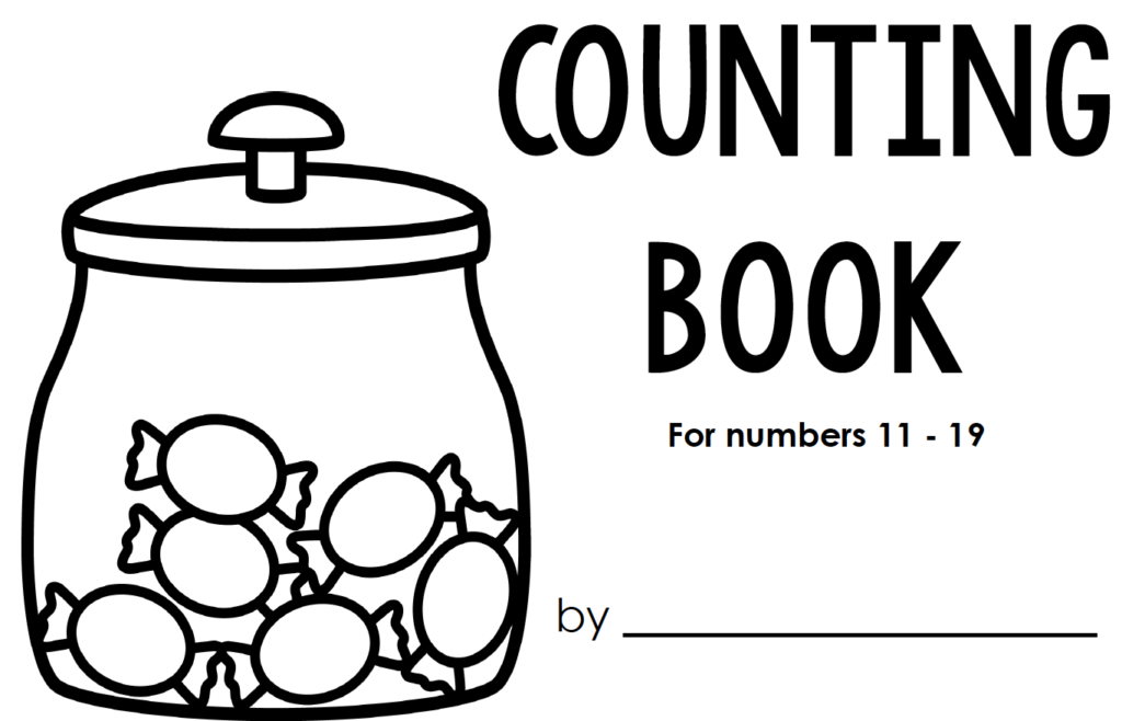 Counting book for decomposing ten numbers into ten and some ones