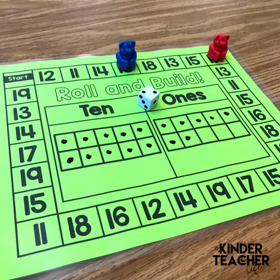 Decomposing numbers into ten and some ones