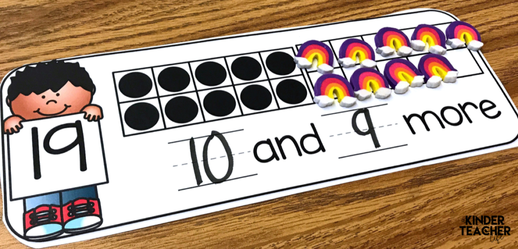 Decomposing numbers into ten and some ones