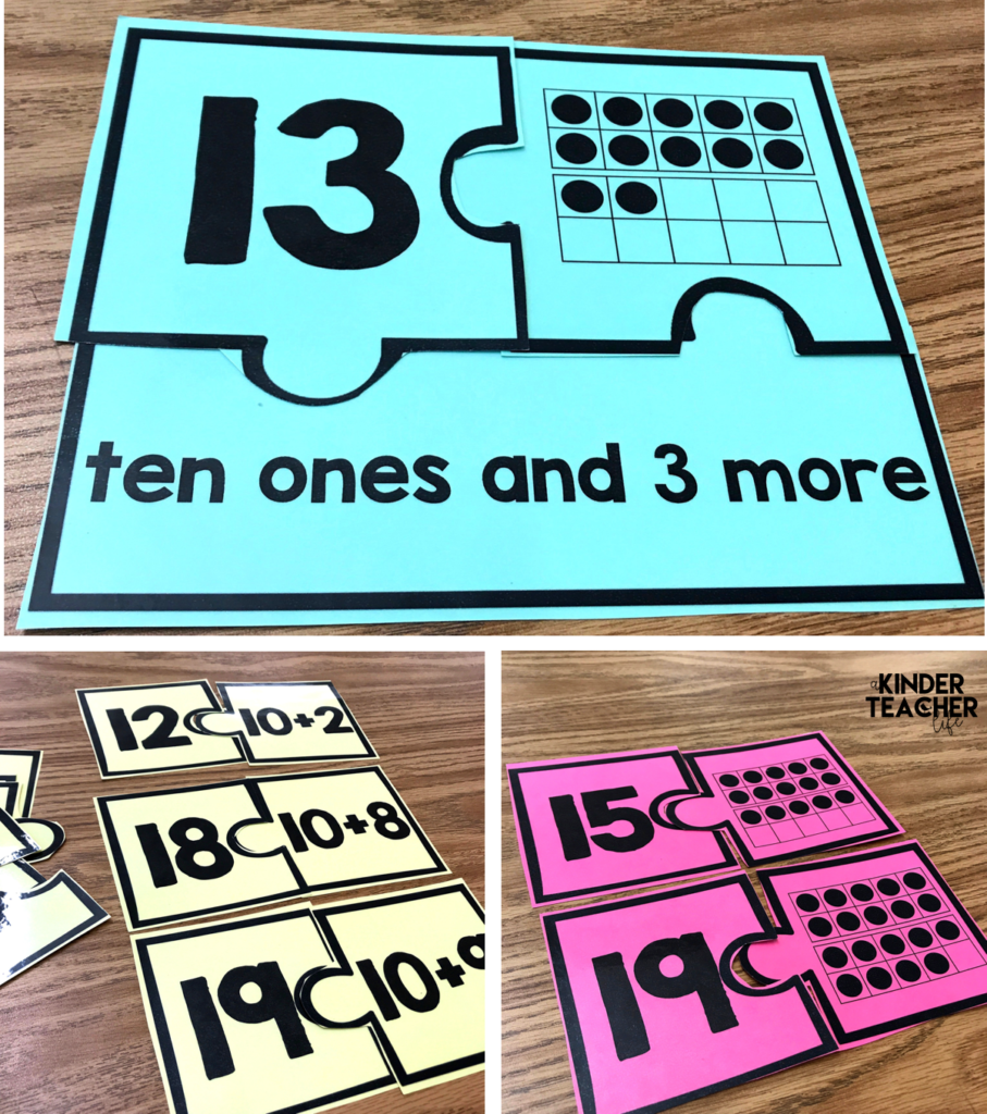 Decomposing numbers into ten and some ones 