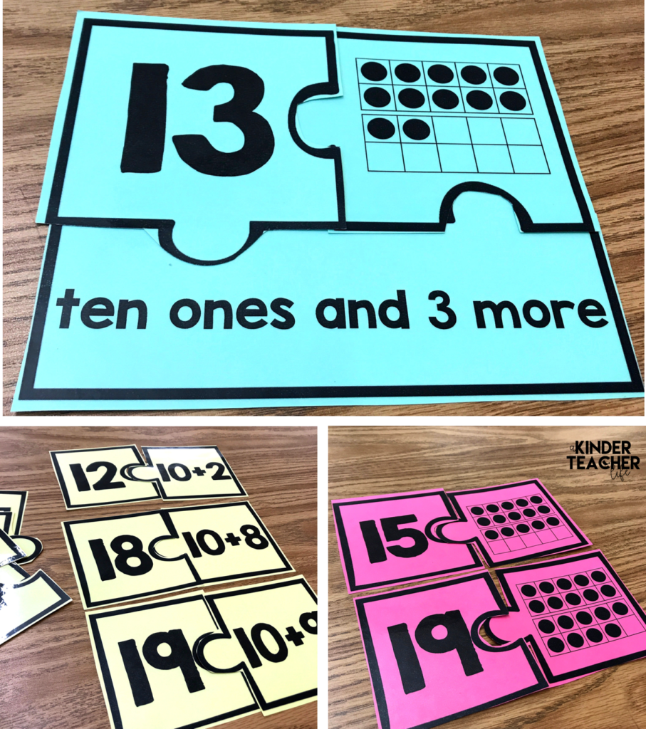Decomposing numbers into ten and some ones