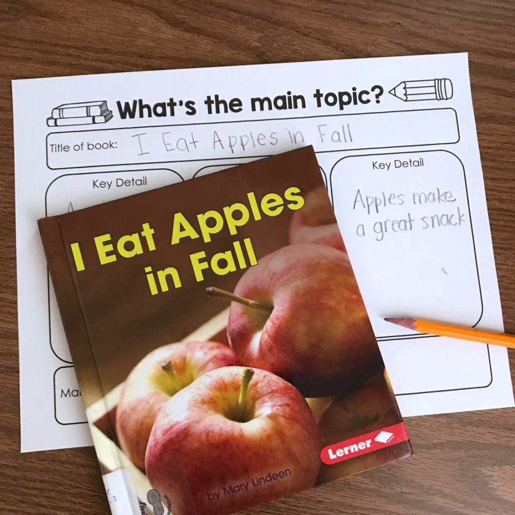 Strategies to teach primary students how to identify the main topic in a non-fiction text