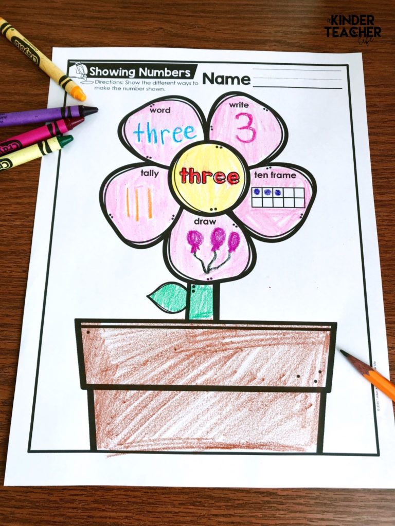 Represent Numbers Different Ways Printables Freebie A Kinderteacher 