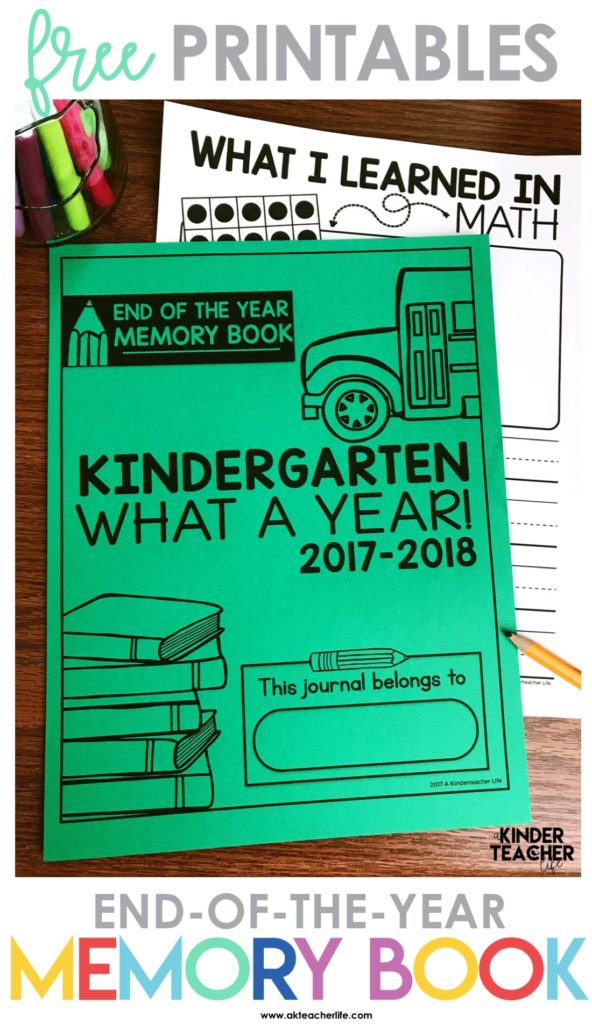 End of the Year Memory Book 