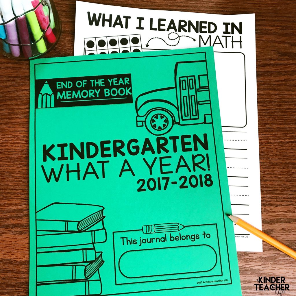 End of the Year Memory Book Freebie!