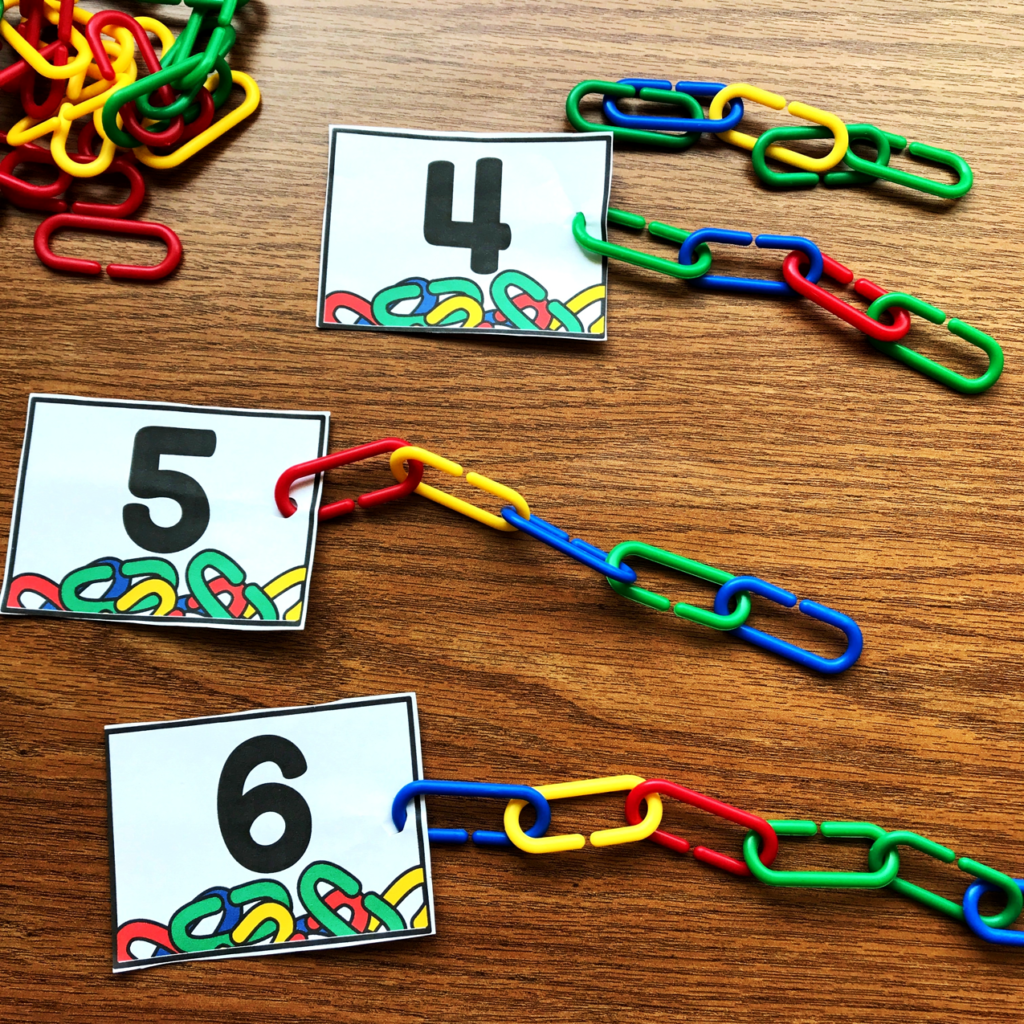 Representing numbers using links 