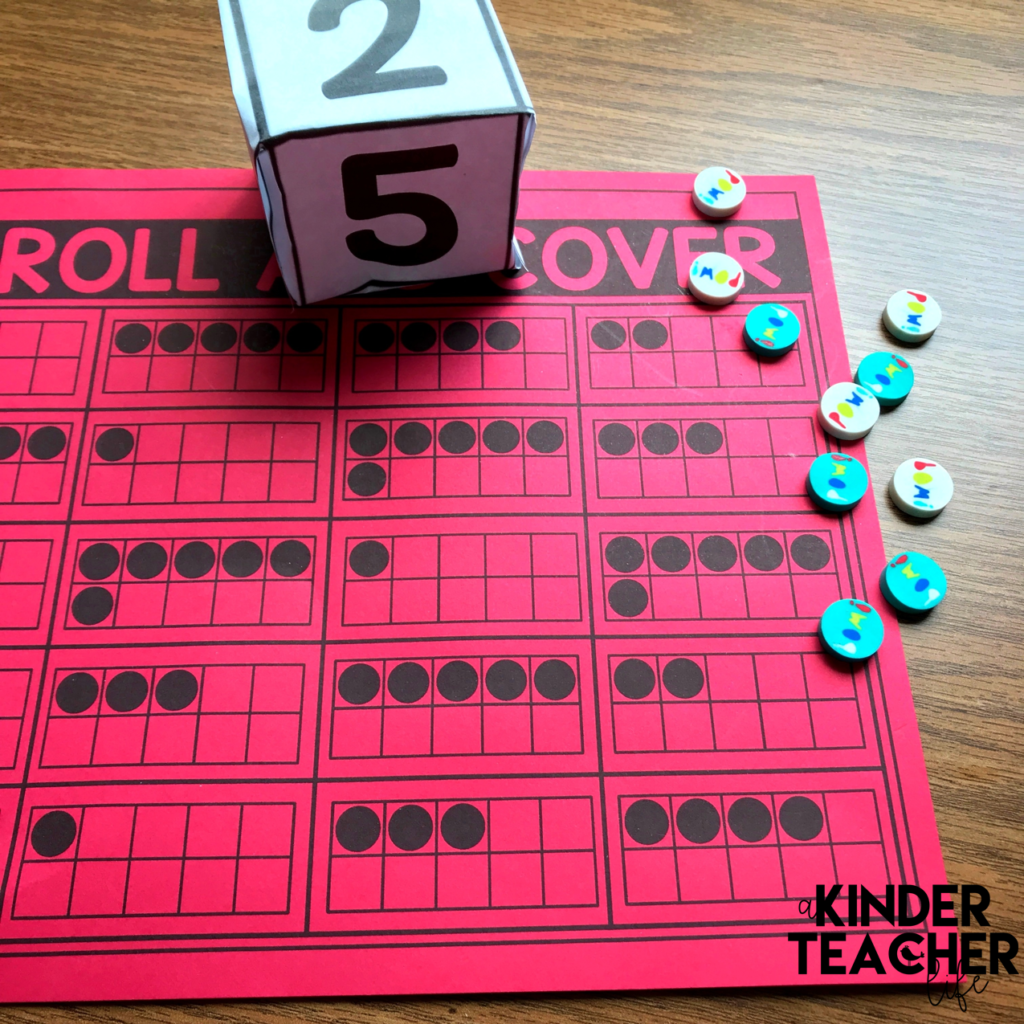 Roll and cover math game