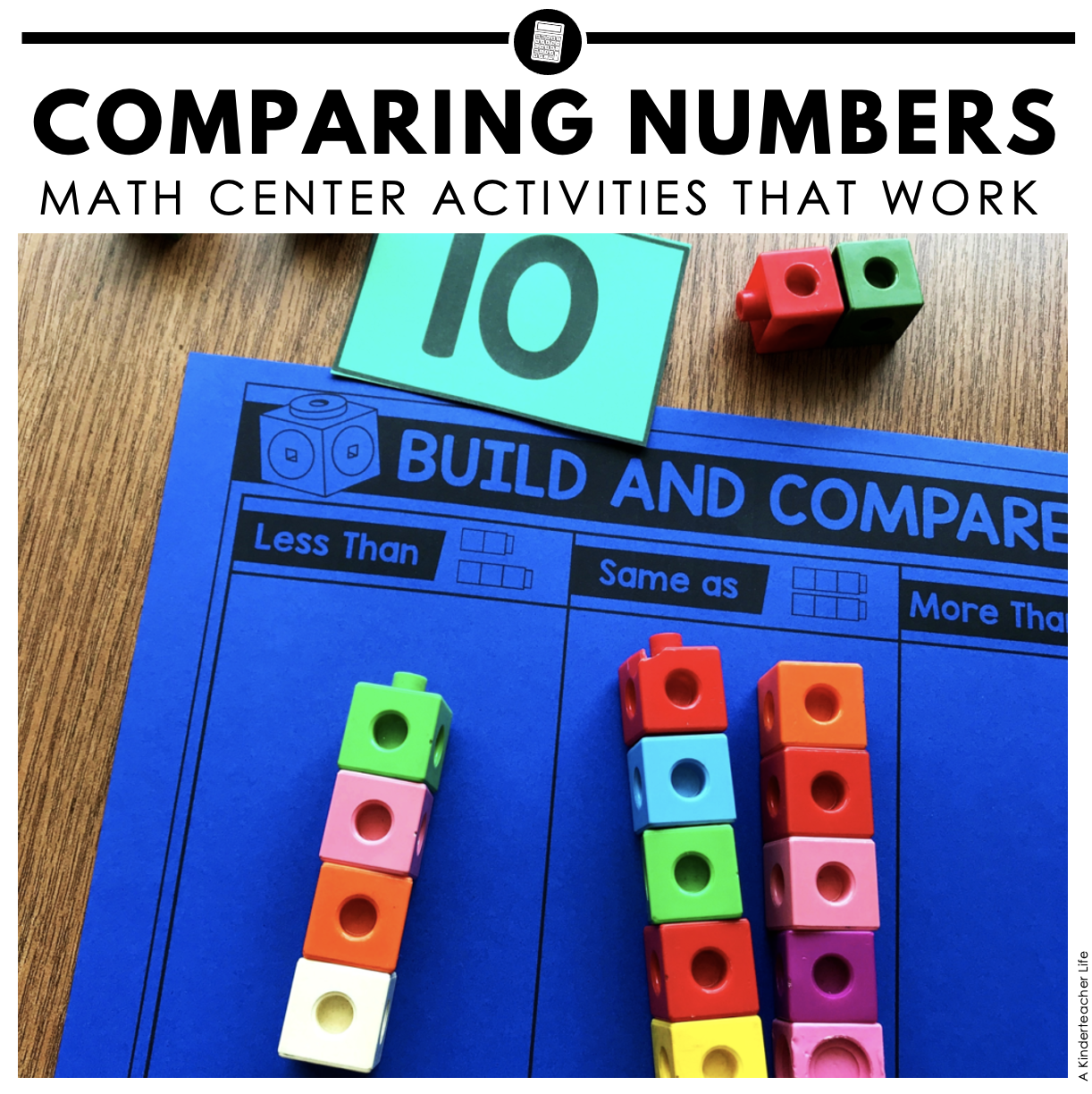 Comparing Numbers Math Center Activities