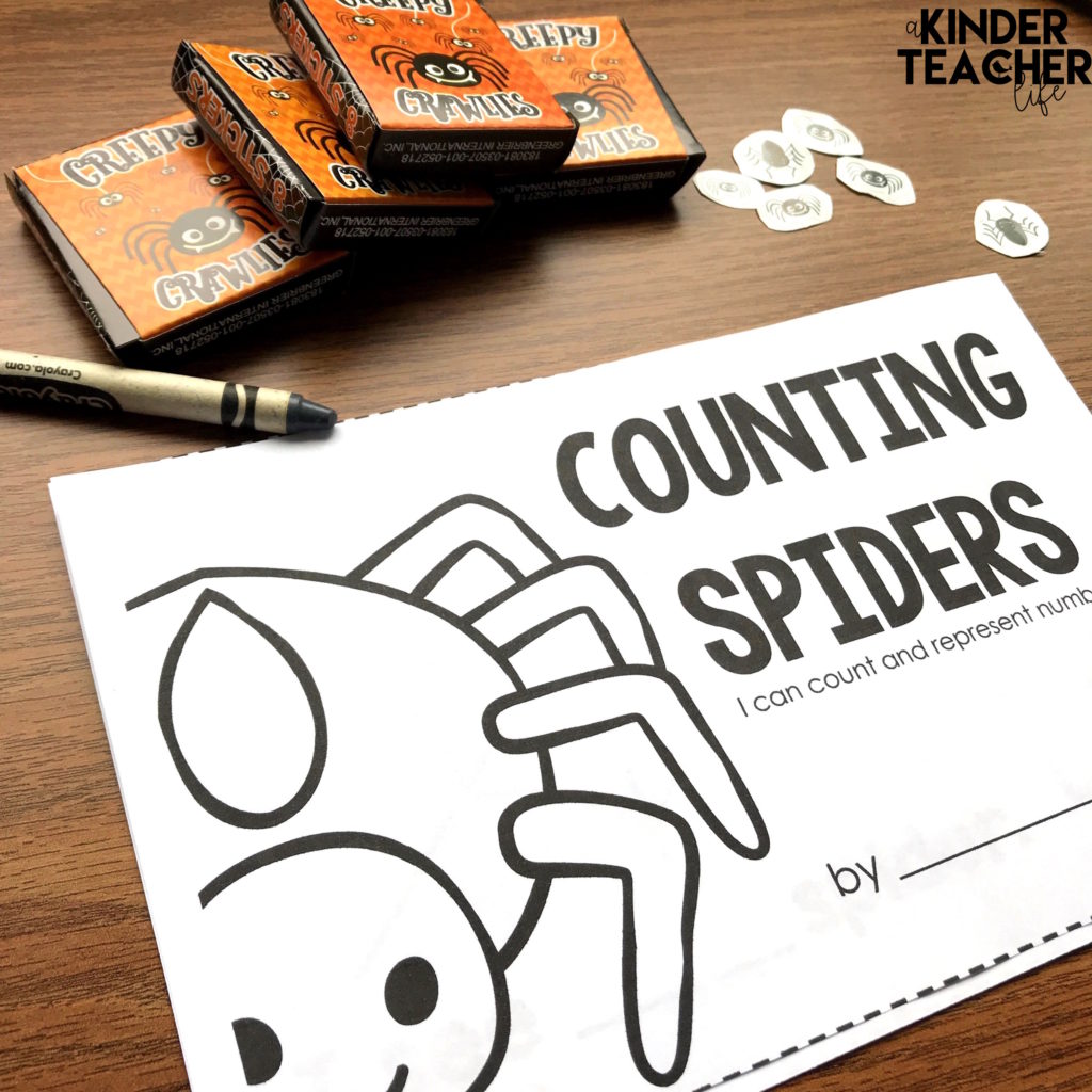 Free counting book with spiders - students draw spiders to match the number on the page. 