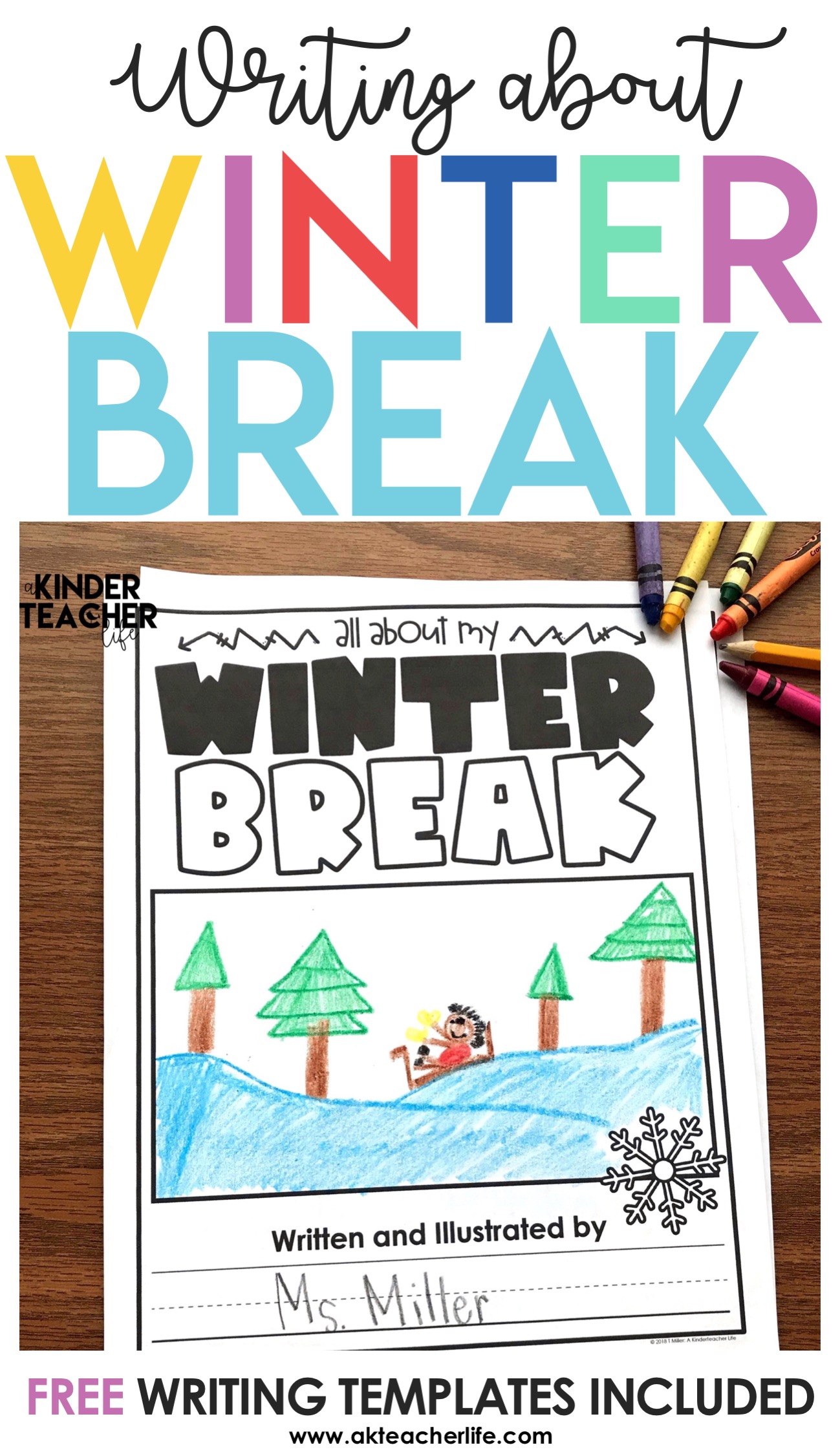 Free Winter writing template free 