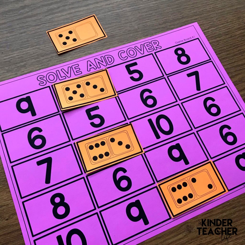 Decomposing numbers between 5 and 10 using hands-on, engaging games and activities. Students will practice decomposing a number in more than 1 way, finding the number that makes 10 and solve word problems. 