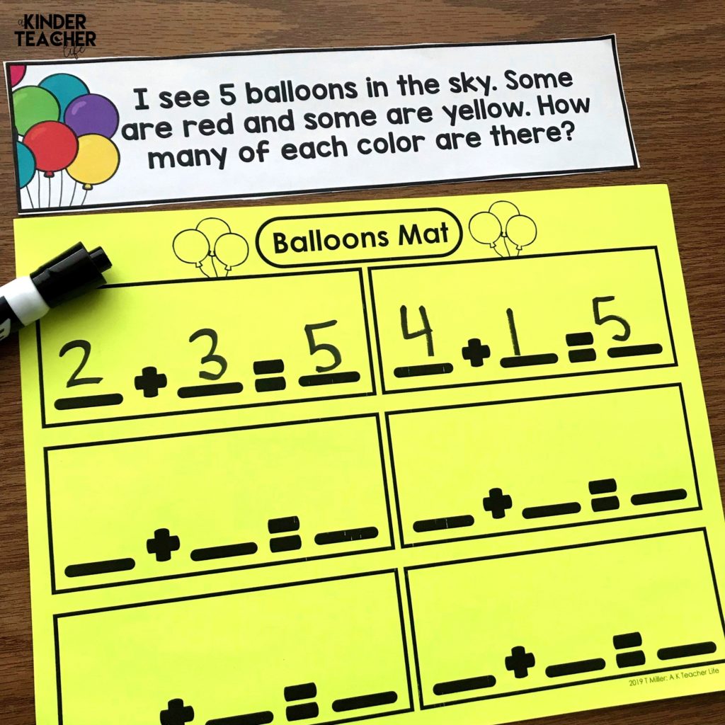 Decomposing numbers between 5 and 10 using hands-on, engaging games and activities. Students will practice decomposing a number in more than 1 way, finding the number that makes 10 and solve word problems. 