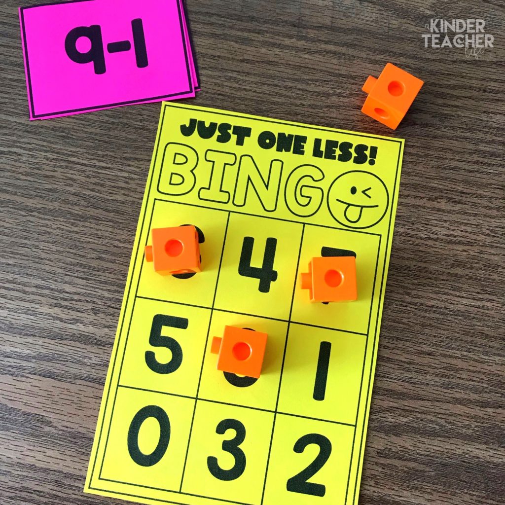 Hands-on math center activities for teaching one more, one less! Let students explore adding 1 and taking away 1 by playing partner games, building with manipulatives and acting out word problems.  These activities are perfect for small group instruction or math center activities. 