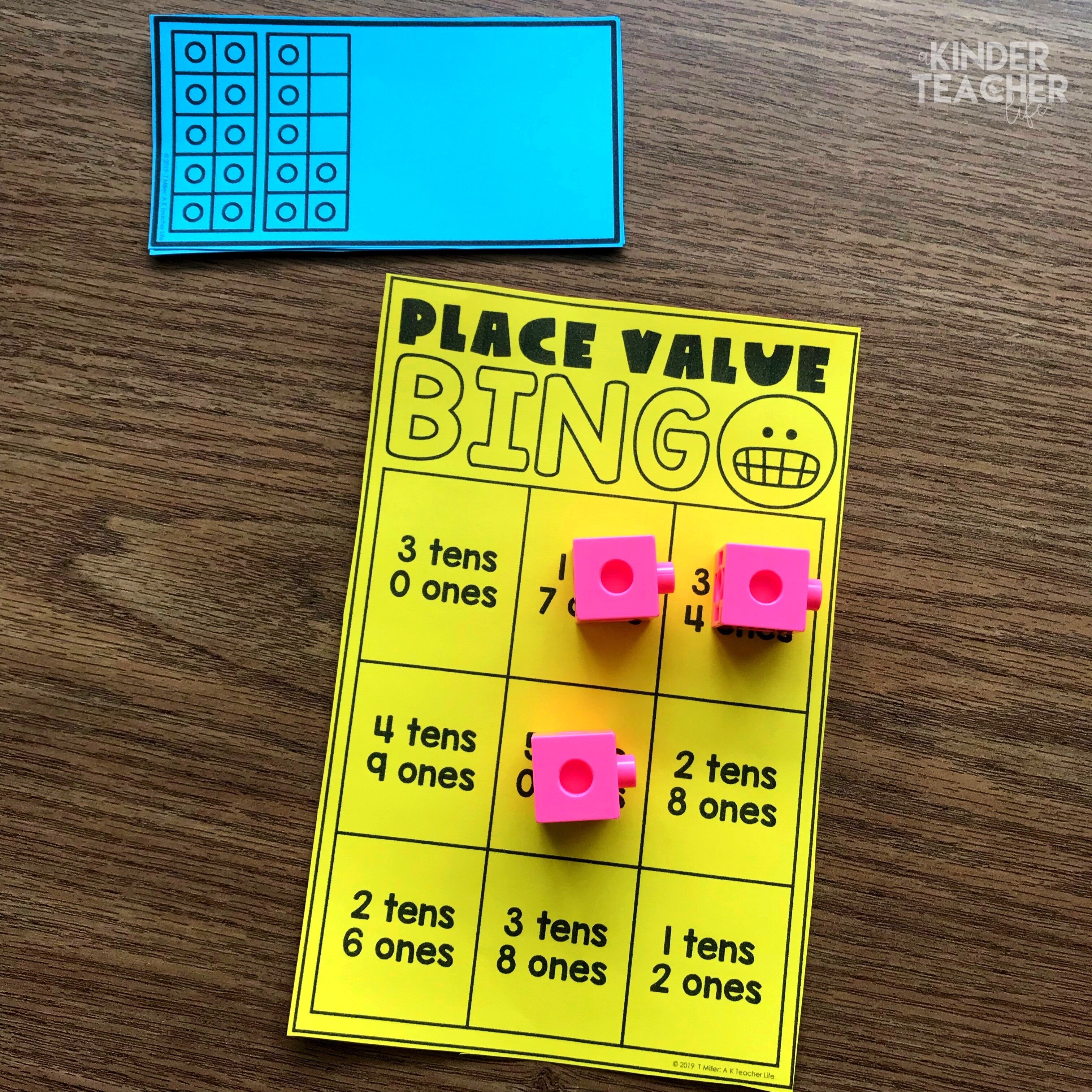 Place Value Math Center games  for first graders! 22 hands-on math center activities that will teach students how to write, model and draw 2-digit numbers using tens and ones. 