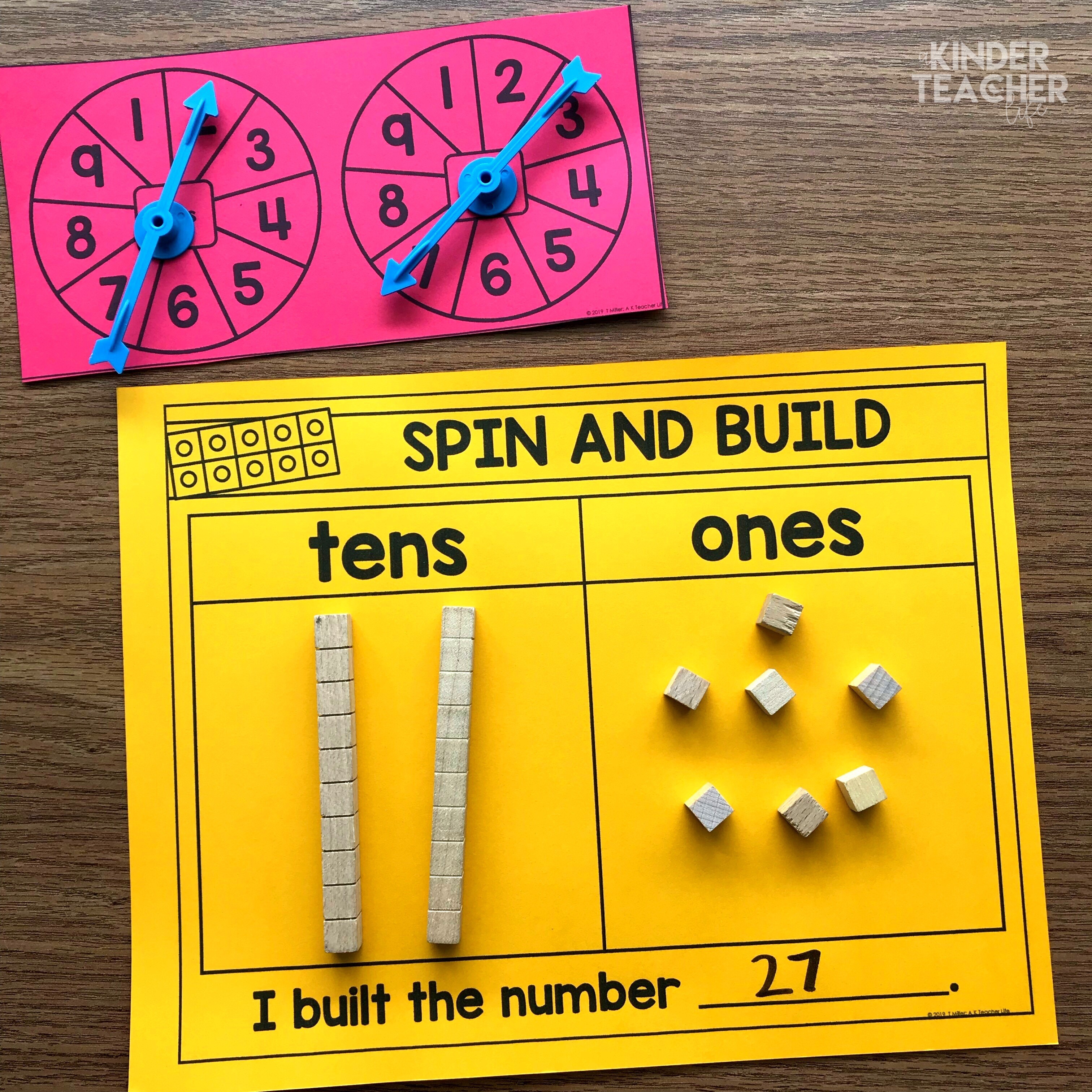 Place Value Math Center games  for first graders! 22 hands-on math center activities that will teach students how to write, model and draw 2-digit numbers using tens and ones. 