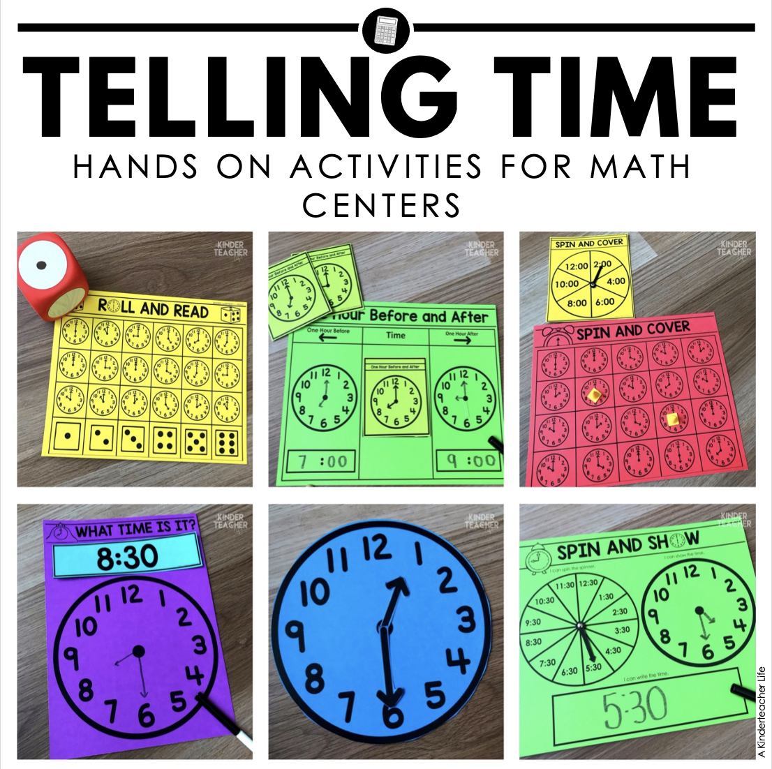 Telling Time Using Hands-on Math Centers