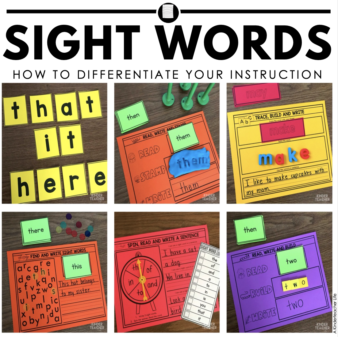how to differentiate your sight word instruction