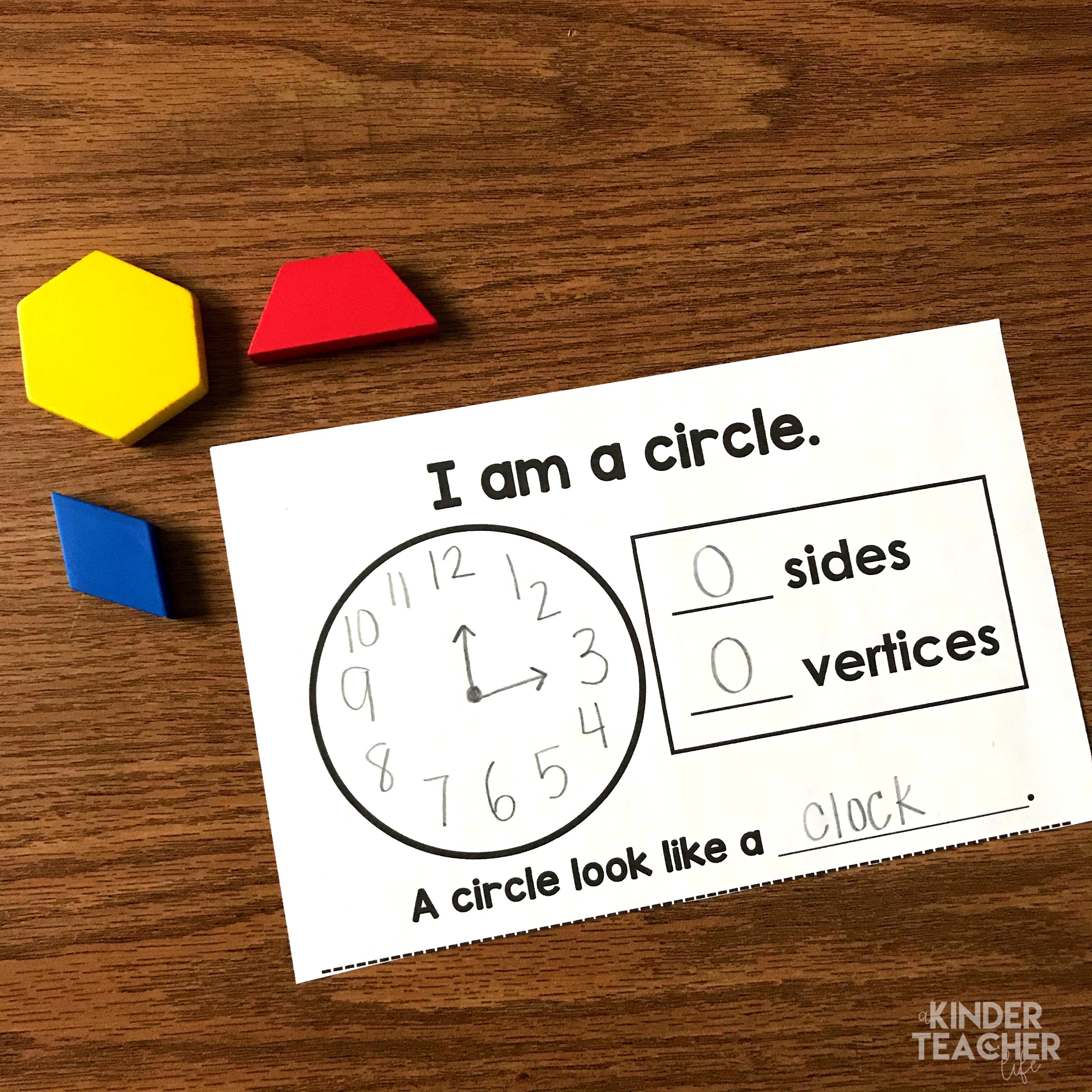 2D Shape booklet - write the attributes of 2D shapes