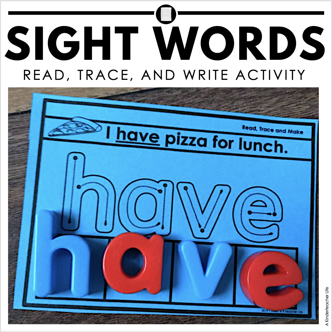 Sight Word Game: Read, Trace, and Make