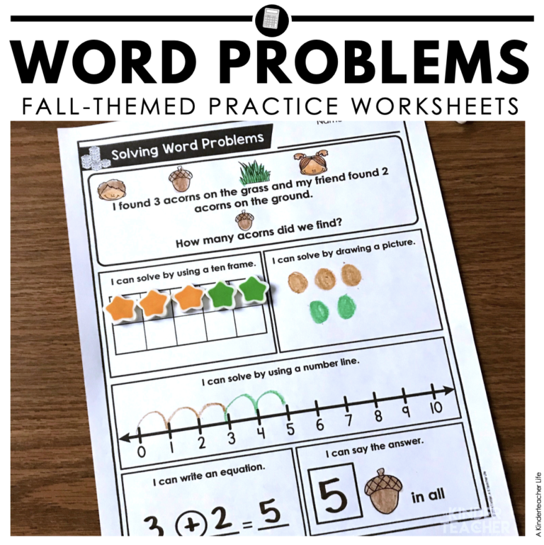 Word Problems for the Fall (And Freebie!)