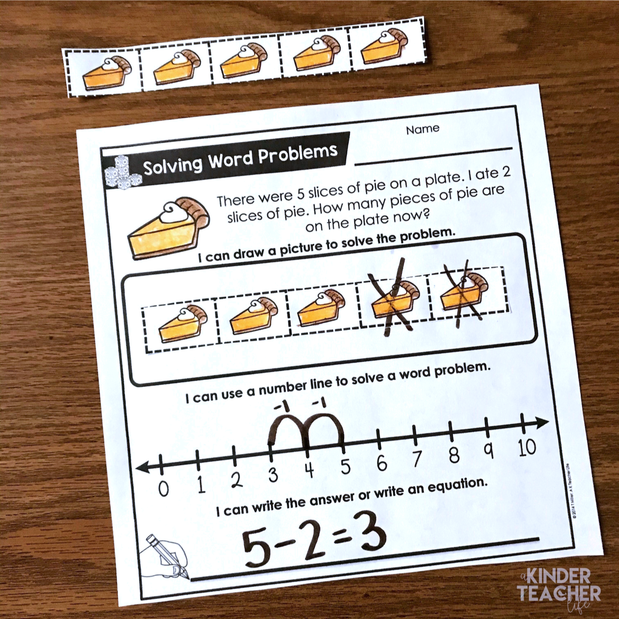Free fall-themed word problems. Students solve math word problems using multiple strategies such as a ten frame, drawing a picture and using a number line. They also write an equation. 