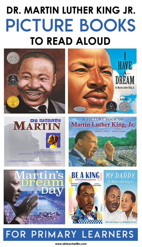 Here's a list of eight picture books about the Legacy of Dr. Martin Luther King Jr to read aloud in a primary classroom. Click here to get the full list!