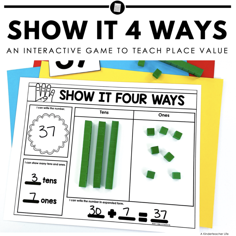 Place Value Game: Show It Four Ways