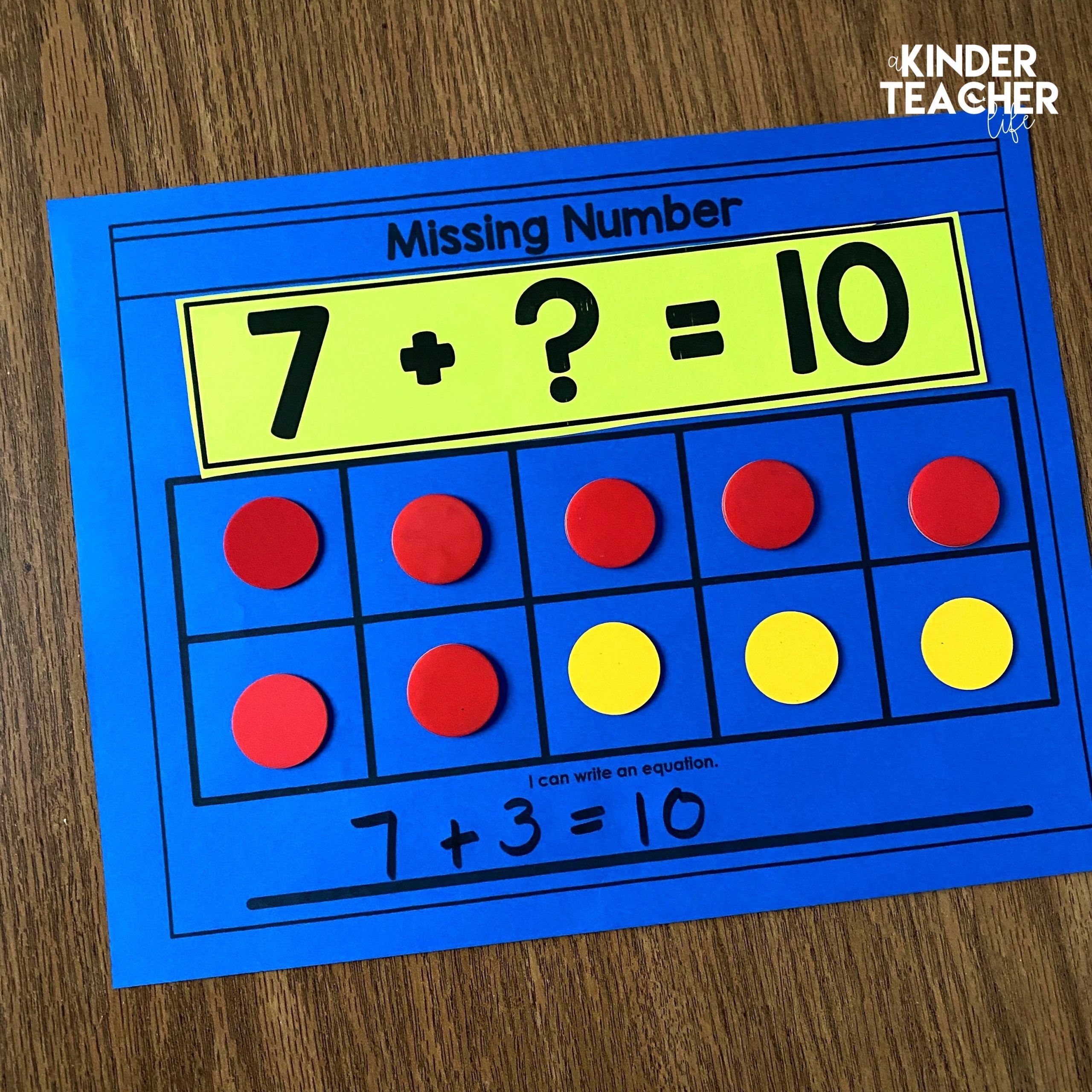 Missing Number activity - Read this article to learn how to teach decomposing using hands-on activities. 