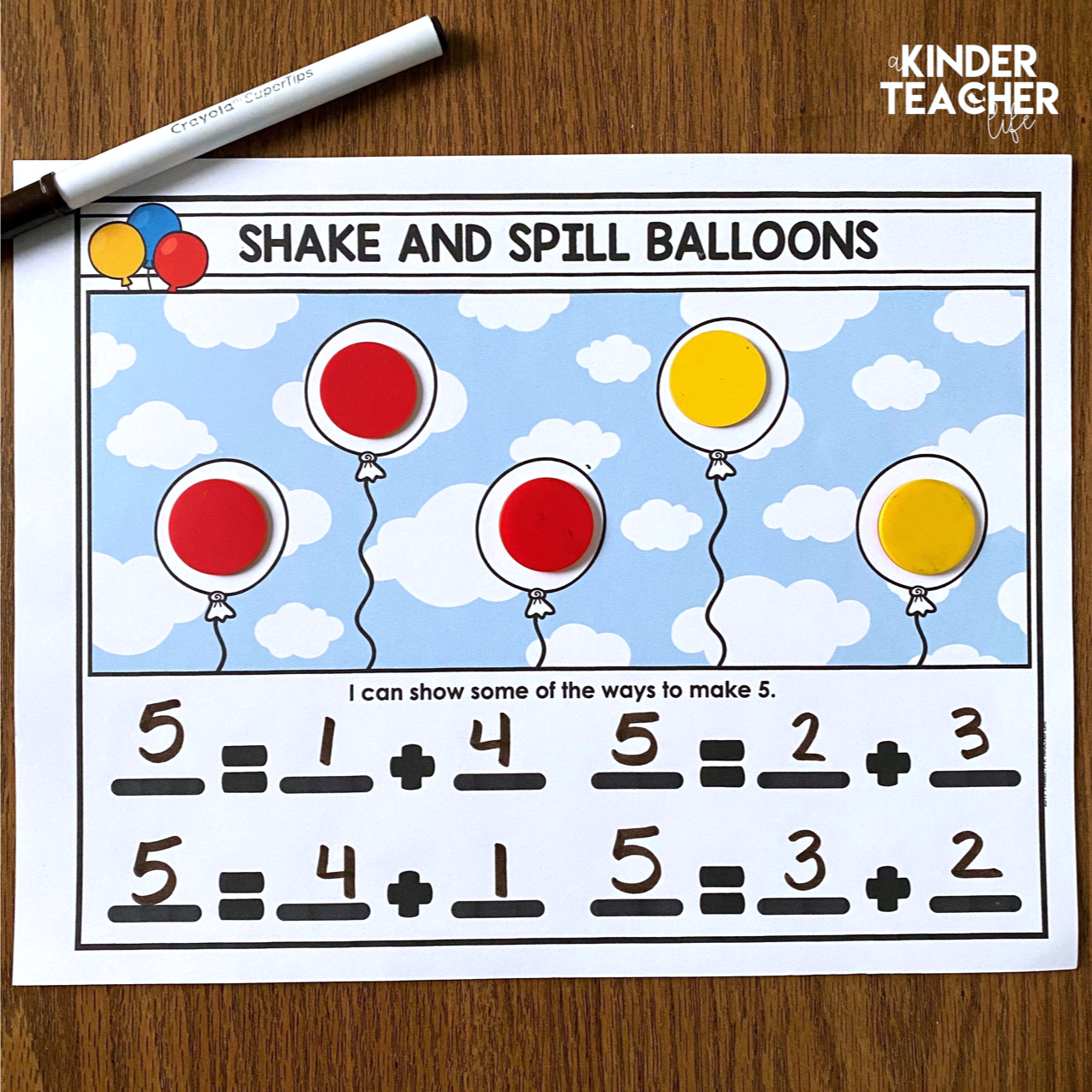 Shake and Spill Balloons - Read this article to learn how to teach decomposing using hands-on activities. 