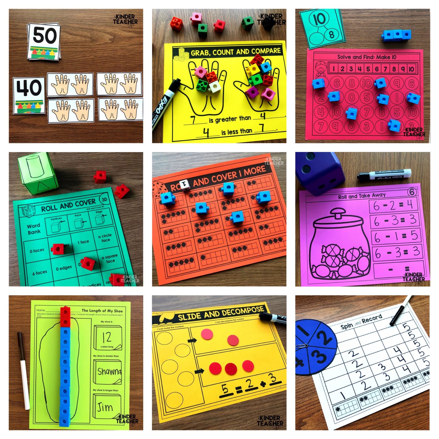 9 Quick And Easy Math Center Activities A Kinderteacher Life