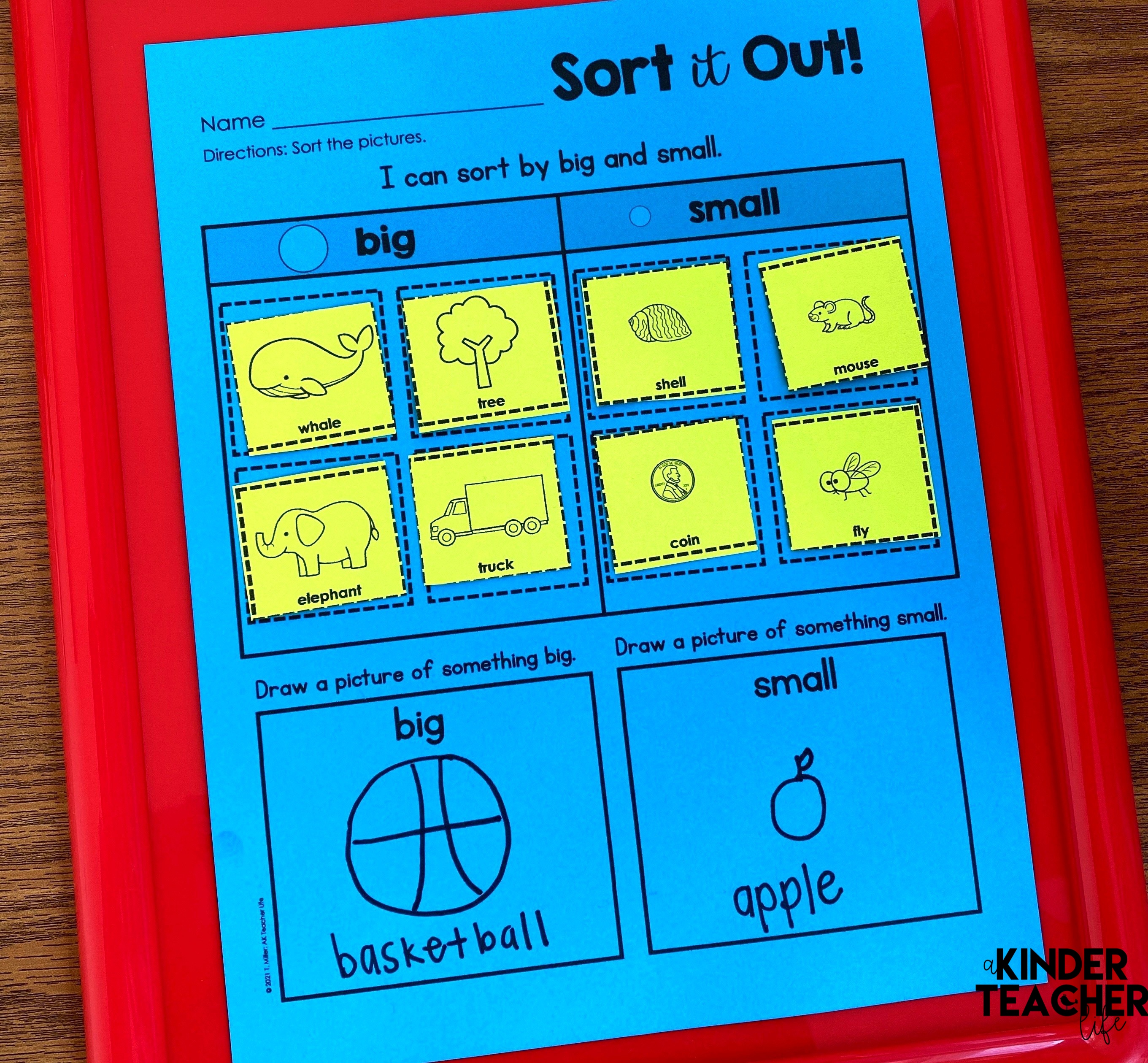 Here are some hands-on, printable, and digital ways to teach kindergartners how to sort! 