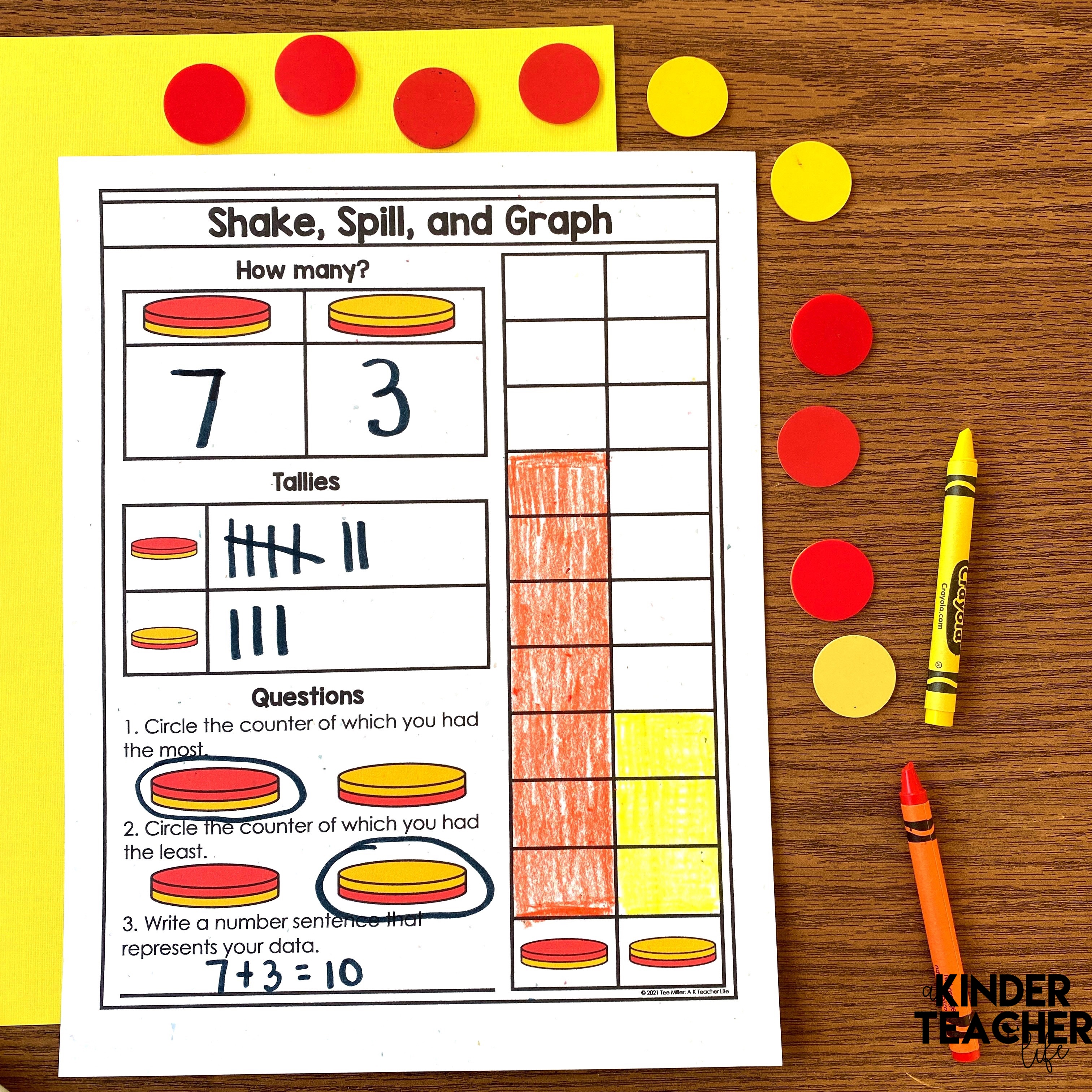 Hands-on graphing and data activities for kindergarten and first grade. 