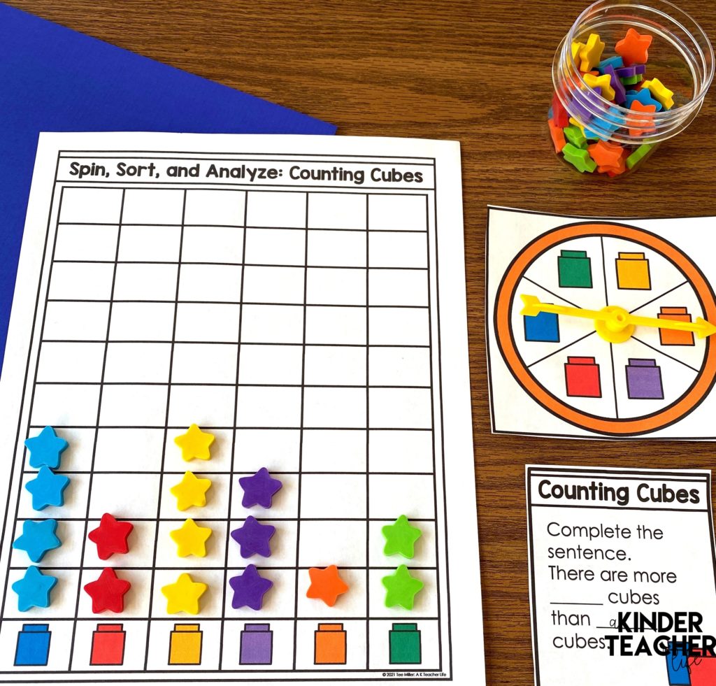 Hands-on graphing and data activities for kindergarten and first grade. 