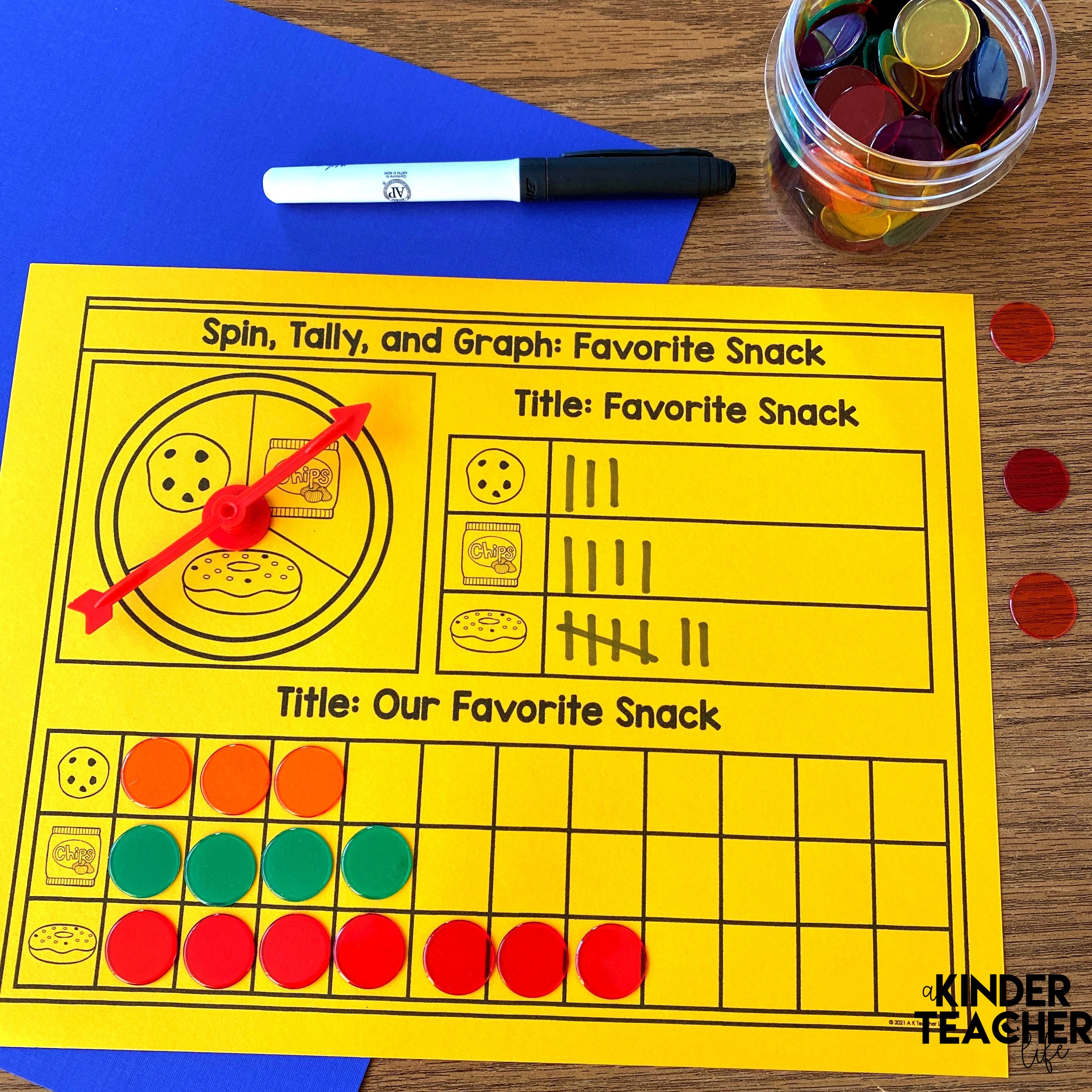 Hands-on graphing and data activities for kindergarten and first grade. 