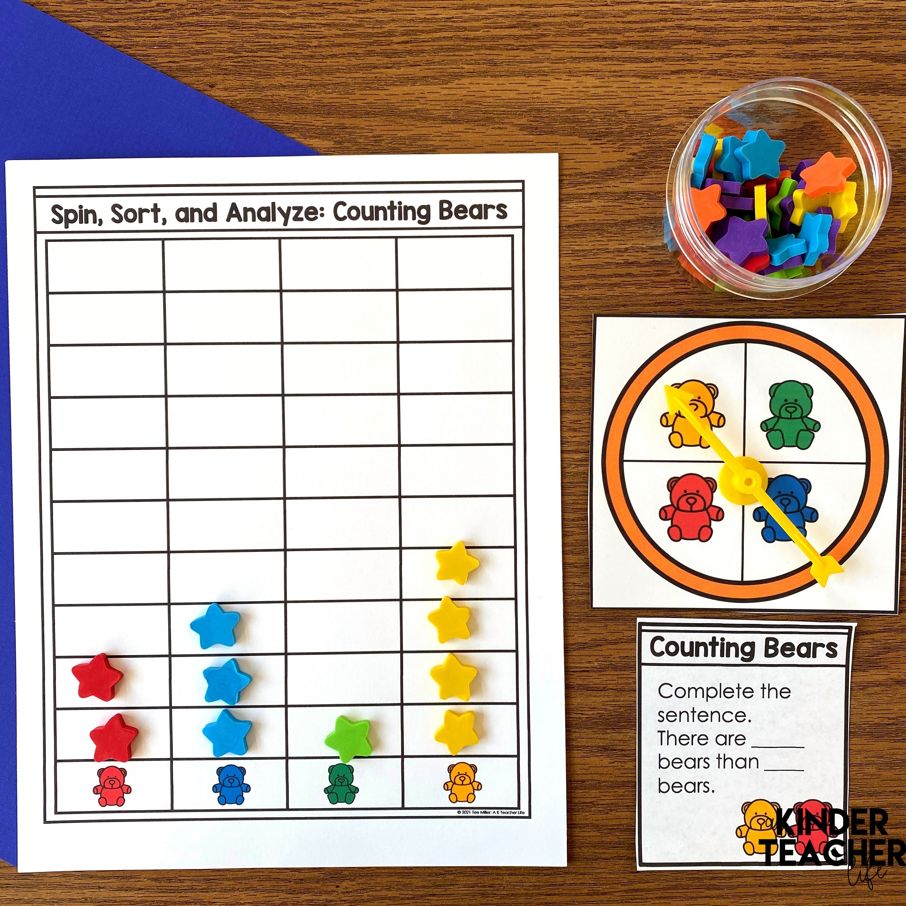 Hands-on graphing and data activities for kindergarten and first grade. 